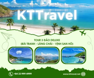 TOUR 3 ĐẢO DELUXE (BÃI TRANH - LÀNG CHÀI - VỊNH SAN HÔ)
