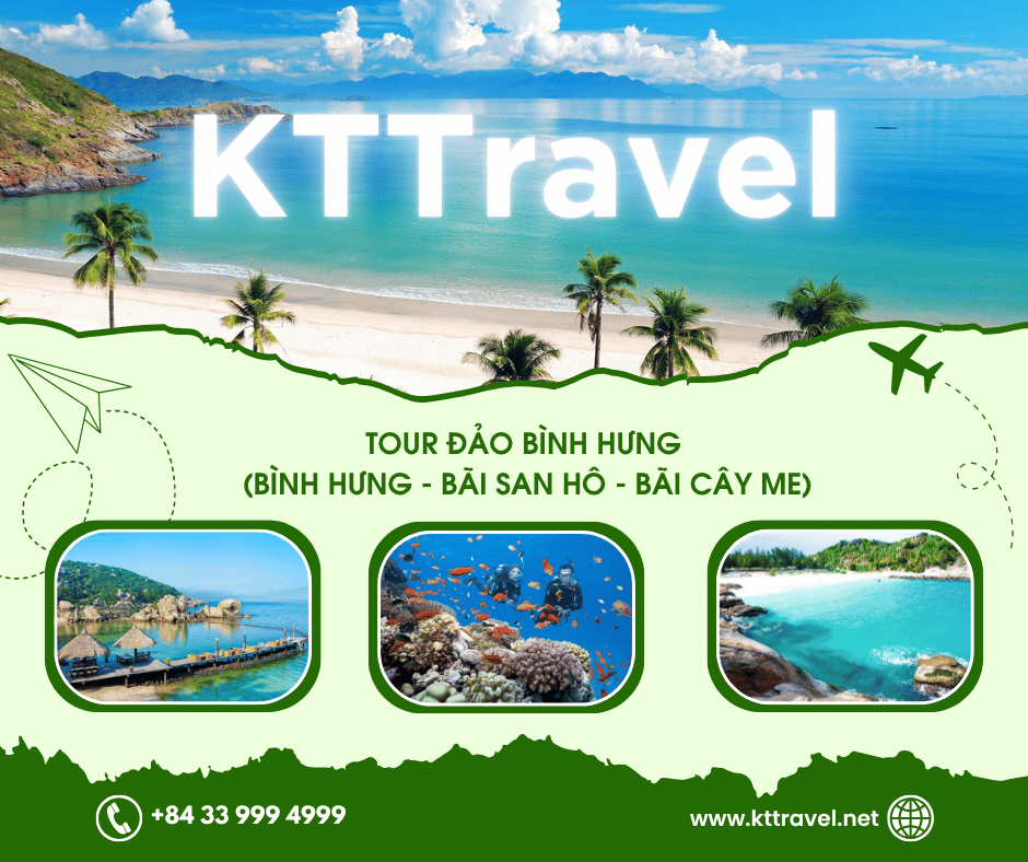 TOUR ĐẢO BÌNH HƯNG (BÌNH HƯNG - BÃI SAN HÔ - BÃI CÂY ME)