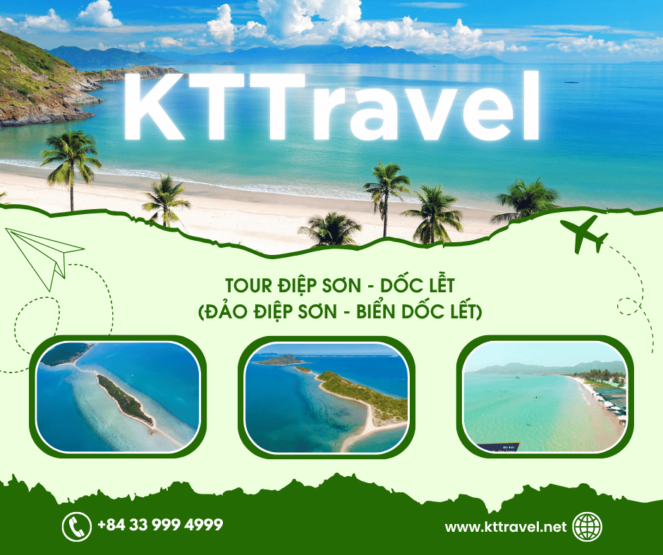 TOUR ĐIỆP SƠN - DỐC LẾT (ĐẢO ĐIỆP SƠN - BIỂN DỐC LẾT)